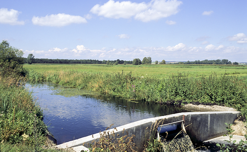 Impounded drainage channel