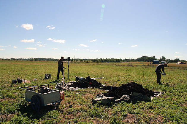 Soil core extraction and penetration resistance measurements in Estonia